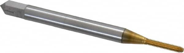 Thread Forming Tap: #0-80 UNF, Modified Bottoming, Cobalt, TiN Coated MPN:1400100205