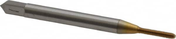 Thread Forming Tap: #0-80 UNF, Modified Bottoming, Cobalt, TiN Coated MPN:1400100305