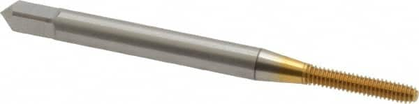 Thread Forming Tap: #2-56 UNC, Modified Bottoming, Cobalt, TiN Coated MPN:1400102605