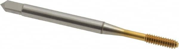 Thread Forming Tap: #4-40 UNC, 3B Class of Fit, Bottoming, Cobalt, TiN Coated MPN:1400104905