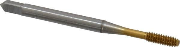 Thread Forming Tap: #4-40 UNC, Modified Bottoming, Cobalt, TiN Coated MPN:1400105505