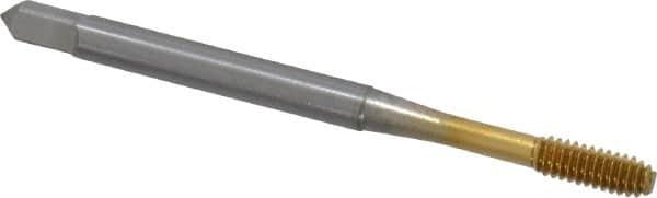 Thread Forming Tap: #5-40 UNC, Modified Bottoming, Cobalt, TiN Coated MPN:1400107705