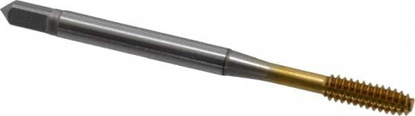 Thread Forming Tap: #6-32 UNC, Modified Bottoming, Cobalt, TiN Coated MPN:1400110605