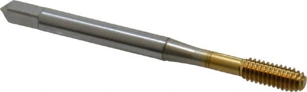 Thread Forming Tap: #8-32 UNC, Modified Bottoming, Cobalt, TiN Coated MPN:1400114505