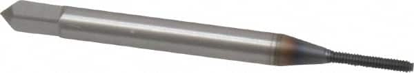 Thread Forming Tap: #0-80 UNF, Modified Bottoming, Powdered Metal High Speed Steel, TiCN Coated MPN:1405000308