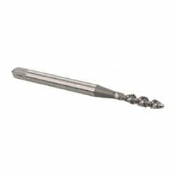 Spiral Flute Tap: #4-40 UNC, 2 Flutes, Plug, 2B/3B Class of Fit, High Speed Steel, Bright/Uncoated MPN:1406400