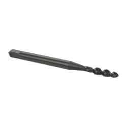 Spiral Flute Tap: #4-40 UNC, 2 Flutes, Plug, 2B/3B Class of Fit, High Speed Steel, Oxide Coated MPN:1406401