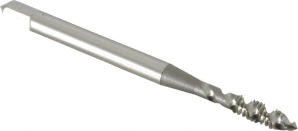 Spiral Flute Tap: #5-40 UNC, 2 Flutes, Plug, 2B/3B Class of Fit, High Speed Steel, Bright/Uncoated MPN:1407000