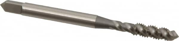 Spiral Flute Tap: #10-32 UNF, 3 Flutes, Plug, 2B Class of Fit, High Speed Steel, Bright/Uncoated MPN:1413400