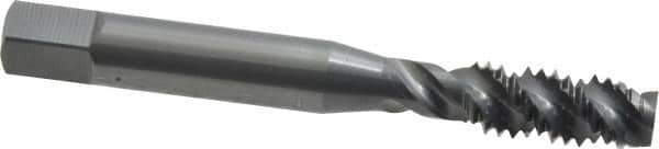 Spiral Flute Tap: 5/16-18 UNC, 3 Flutes, Plug, 3B Class of Fit, High Speed Steel, Oxide Coated MPN:1430401