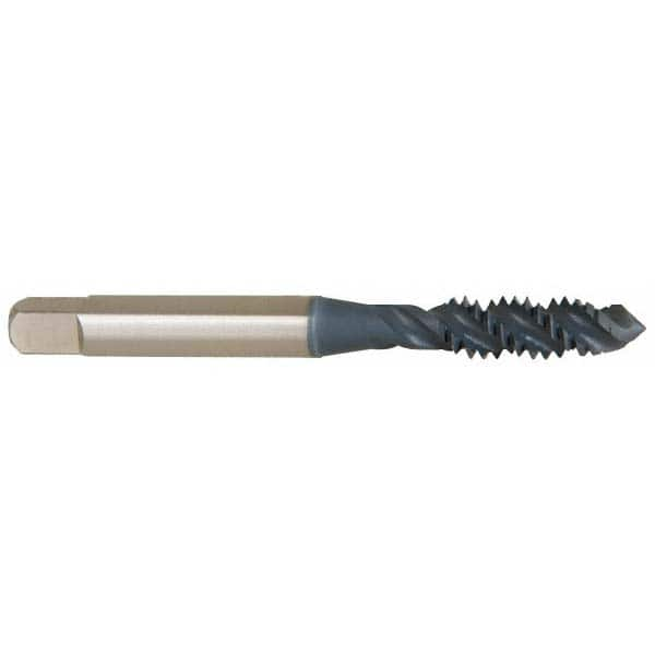 Spiral Flute Tap: 7/16-14 UNC, 3 Flutes, Bottoming, High Speed Steel, TICN Coated MPN:1431308