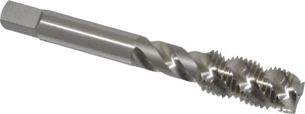 Spiral Flute Tap: 7/16-20 UNF, 3 Flutes, Plug, High Speed Steel, Bright/Uncoated MPN:1431600