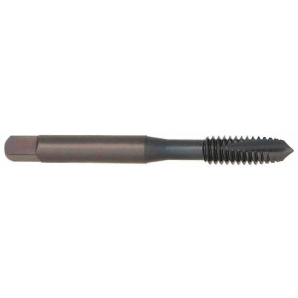 Spiral Point Tap: #12-24 UNC, 2 Flutes, Plug, 2B/3B Class of Fit, High Speed Steel, Bright Finish MPN:1612600