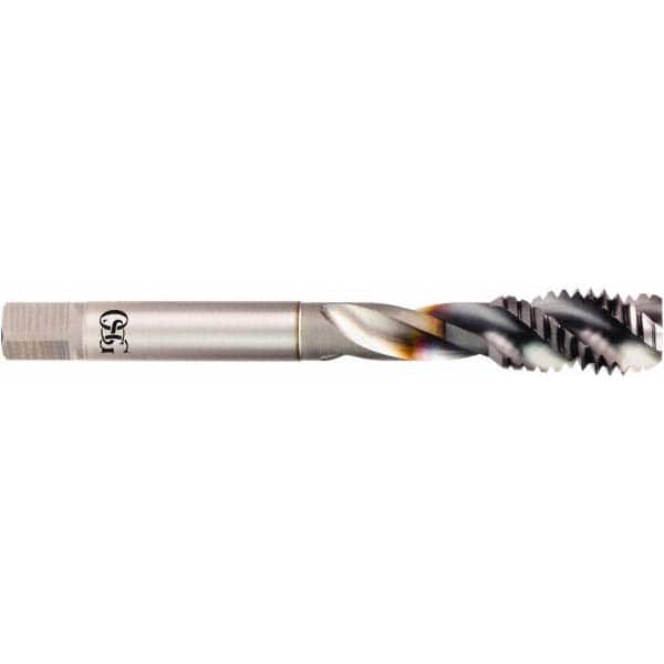 Spiral Flute Tap: #5-40 UNC, 2 Flutes, Modified Bottoming, 2B Class of Fit, Powdered Metal, TICN Coated MPN:1650500308