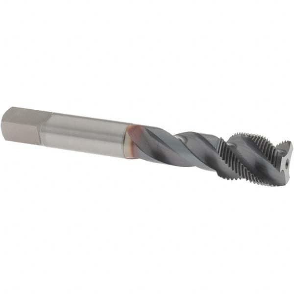 Spiral Flute Tap: 5/8-24 UNC, 3 Flutes, Semi-Bottoming, 3B Class of Fit, Powdered Metal, TICN Coated MPN:1650506308