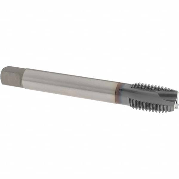 Spiral Point Tap: M20x2.50 Metric Coarse, 3 Flutes, Plug, 6H Class of Fit, Powdered Metal, TiCN Coated MPN:1651002508