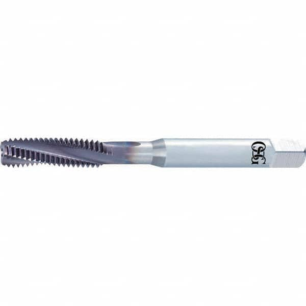 Spiral Flute Tap: M8x1.25, 3 Flutes, 1.5-2P, Normal Class of Fit, Solid Carbide, Bright/Uncoated MPN:1660000400