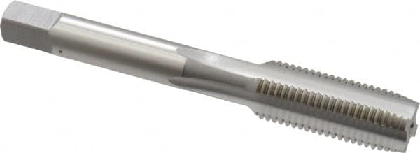 Straight Flute Tap: 7/16-20 UNF, 4 Flutes, Plug, High Speed Steel, Bright/Uncoated MPN:1661500
