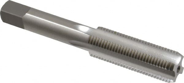 Straight Flute Tap: 9/16-18 UNF, 4 Flutes, Bottoming, High Speed Steel, Bright/Uncoated MPN:1662400