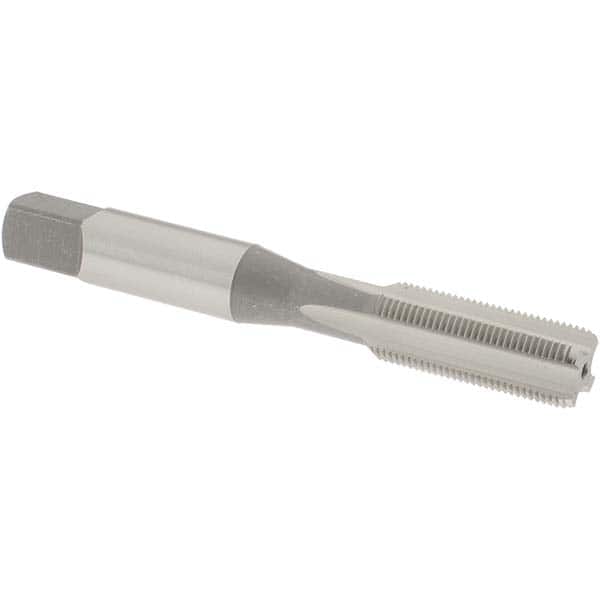 Straight Flute Tap: 3/8-32 UNEF, 4 Flutes, Bottoming, High Speed Steel, Bright/Uncoated MPN:1680600