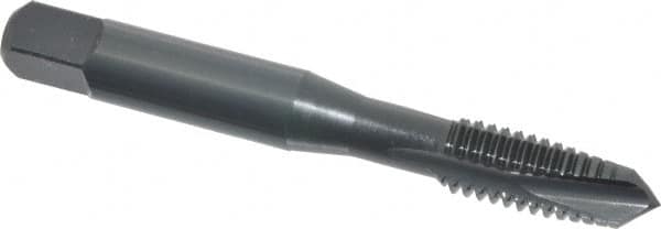 Spiral Point Tap: 3/8-16 UNC, 3 Flutes, Plug, 2B Class of Fit, Powdered Metal, Oxide Coated MPN:1701001