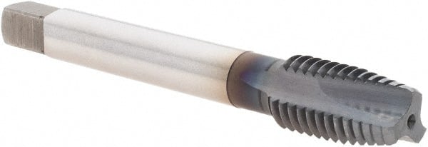 Spiral Point Tap: M12x1.75 Metric Coarse, 3 Flutes, Plug, 6H Class of Fit, Powdered Metal, TiCN Coated MPN:1702908