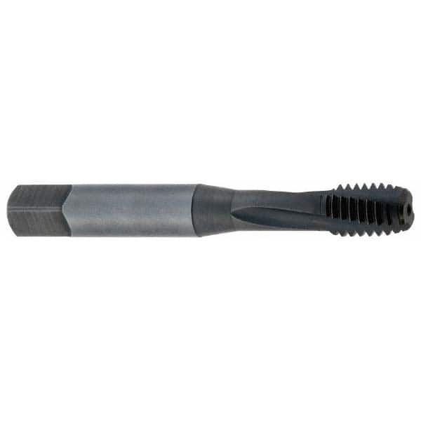 Spiral Flute Tap: 1/4-28 UNF, 3 Flutes, Modified Bottoming, Powdered Metal, Oxide Coated MPN:1703801