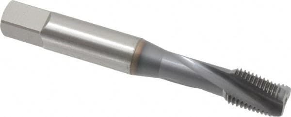Spiral Flute Tap: 3/8-24 UNF, 3 Flutes, Modified Bottoming, Powdered Metal, TICN Coated MPN:1704508