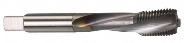 Spiral Flute Tap:  M10x1.25,  Metric Fine,  3 Flute,  Modified Bottoming,  Powdered Metal,  V Finish MPN:1706008