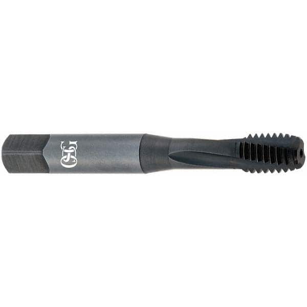 Spiral Flute Tap: #1-8 UNC, 4 Flutes, Modified Bottoming, Powdered Metal, Oxide Coated MPN:1711301