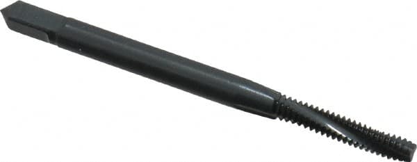 Spiral Flute Tap: #4-40 UNC, 3 Flutes, Modified Bottoming, Powdered Metal, Oxide Coated MPN:1719101