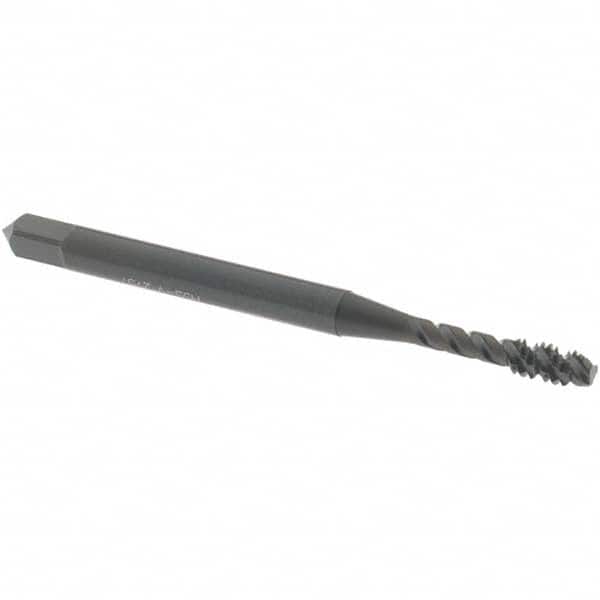 Spiral Flute Tap: #4-40 UNC, 3 Flutes, Modified Bottoming, Vanadium High Speed Steel, Oxide Coated MPN:1722001