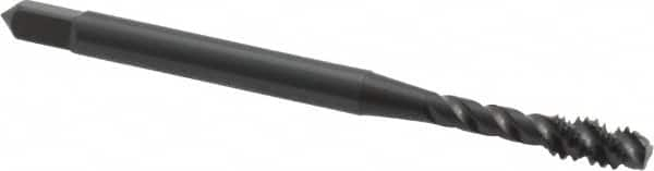 Spiral Flute Tap: #6-32 UNC, 3 Flutes, Modified Bottoming, Vanadium High Speed Steel, Oxide Coated MPN:1722201