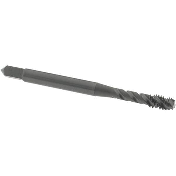 Spiral Flute Tap: #8-32 UNC, 3 Flutes, Modified Bottoming, Vanadium High Speed Steel, Oxide Coated MPN:1722301