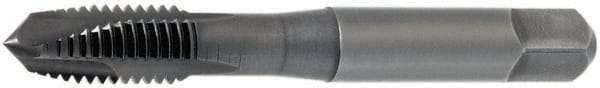 Spiral Point Tap: 5/16-18 UNC, 3 Flutes, Plug, 3B Class of Fit, Vanadium High Speed Steel, TiN Coated MPN:1730805