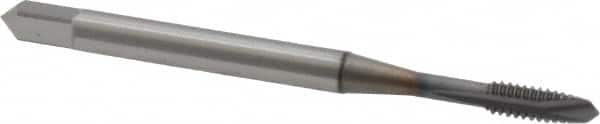 Spiral Point Tap: #4-40 UNC, 2 Flutes, Plug, Vanadium High Speed Steel, TiCN Coated MPN:1734808