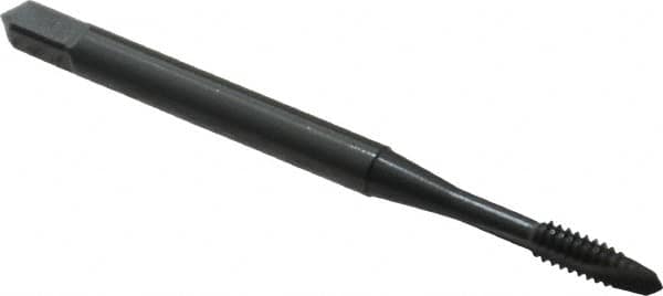 Spiral Point Tap: #4-40 UNC, 2 Flutes, Plug, Vanadium High Speed Steel, Oxide Coated MPN:1734901