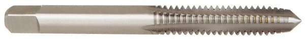 Straight Flute Tap: 3/8-24 UNF, 4 Flutes, Plug, 3B Class of Fit, Cobalt, Bright/Uncoated MPN:1739200