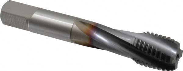Spiral Flute Tap: 3/4-10 UNC, 4 Flutes, Modified Bottoming, Powdered Metal, TICN Coated MPN:1753808