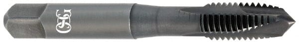Spiral Point Tap: #6-32 UNC, 3 Flutes, Plug, Powdered Metal, Oxide Coated MPN:1759701