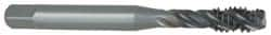 Spiral Flute Tap: #4-40 UNC, 2 Flutes, Modified Bottoming, 2B Class of Fit, Vanadium High Speed Steel, TICN Coated MPN:1763908