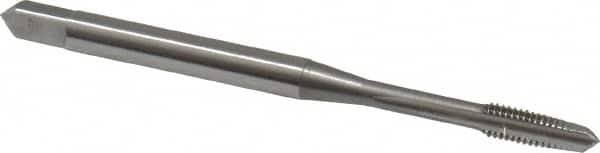 Straight Flute Tap: M3x0.50 Metric Coarse, 3 Flutes, Taper, 6H Class of Fit, High Speed Steel, Bright/Uncoated MPN:1970000