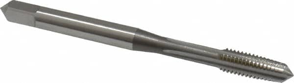 Straight Flute Tap: M5x0.80 Metric Coarse, 4 Flutes, Taper, 6H Class of Fit, High Speed Steel, Bright/Uncoated MPN:1970600