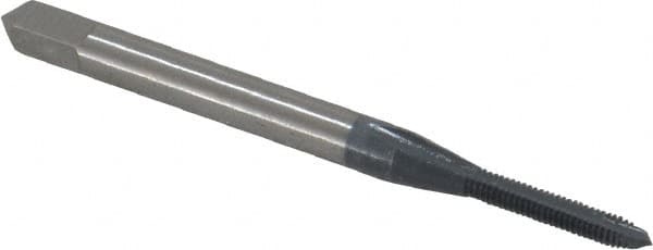 Spiral Point Tap: M2x0.40 Metric Coarse, 2 Flutes, Plug, 6H Class of Fit, High Speed Steel, elektraLUBE Coated MPN:1982002