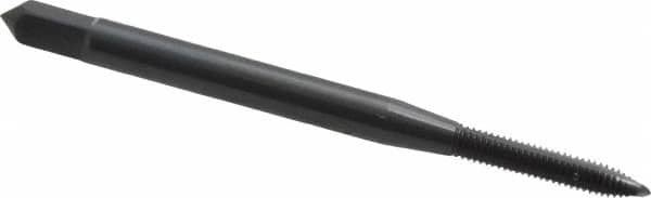 Spiral Point Tap: M2.5x0.45 Metric Coarse, 2 Flutes, Plug, 6H Class of Fit, High Speed Steel, Oxide Coated MPN:1982101