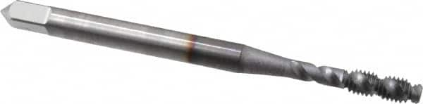 Spiral Flute Tap: M3x0.50 Metric Coarse, 2 Flutes, Bottoming, 6H Class of Fit, High Speed Steel, TICN Coated MPN:1985208