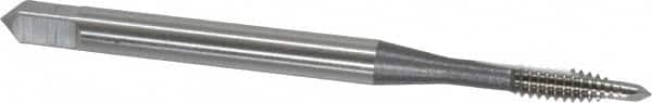 Spiral Point Tap: #4-40 UNC, 2 Flutes, Plug, High Speed Steel, Bright Finish MPN:2003100