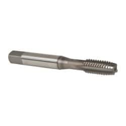 Straight Flute Tap: 5/16-18 UNC, 4 Flutes, Plug, 3B Class of Fit, Vanadium High Speed Steel, Nitride Coated MPN:2404303