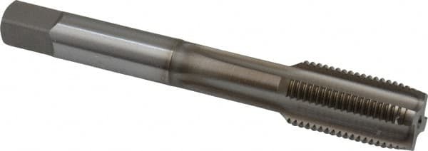 Straight Flute Tap: 1/2-20 UNF, 4 Flutes, Plug, 3B Class of Fit, Vanadium High Speed Steel, Nitride Coated MPN:2407903