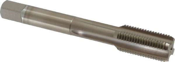 Straight Flute Tap: 1/2-20 UNF, 4 Flutes, Bottoming, 3B Class of Fit, Vanadium High Speed Steel, Nitride Coated MPN:2408003